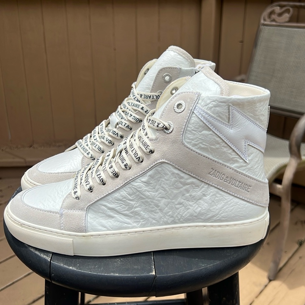 ⚡️ Zadig & Voltaire HIGH FLASH WRINKLE 40 US 9 NEW
